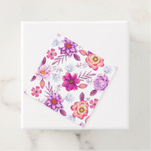 Violet rose favour tags