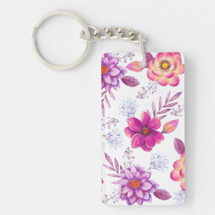Violet rose keychain
