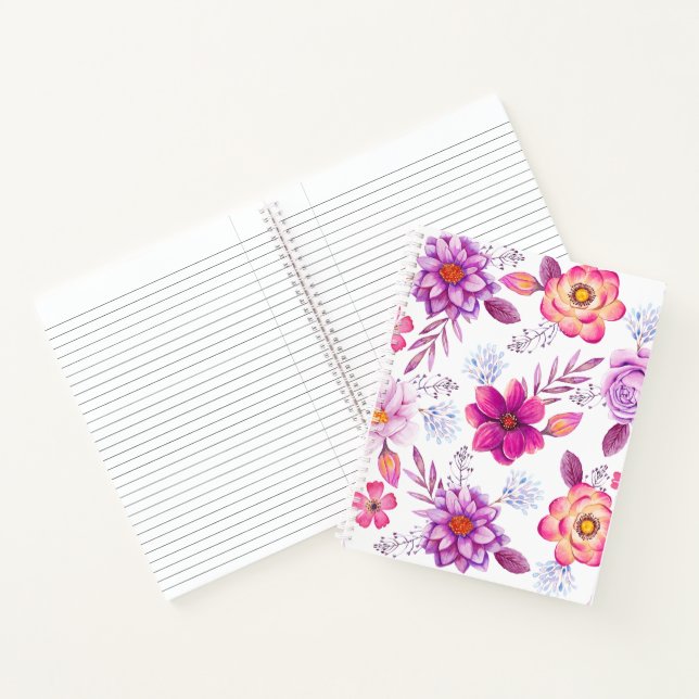 Violet rose notebook (Inside)