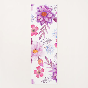Violet rose yoga mat