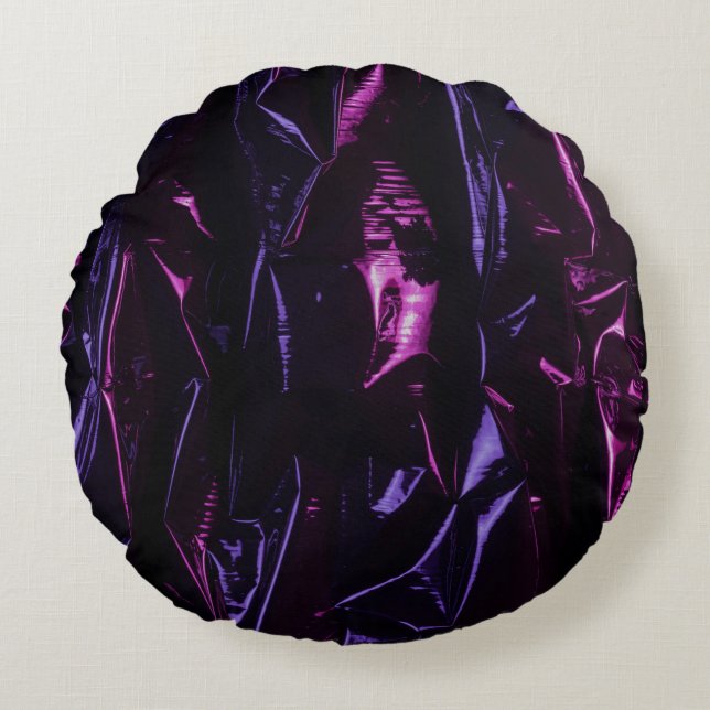 Violet Round Pillow (Front)