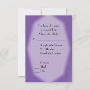 Violet RSVP with Menu Choices