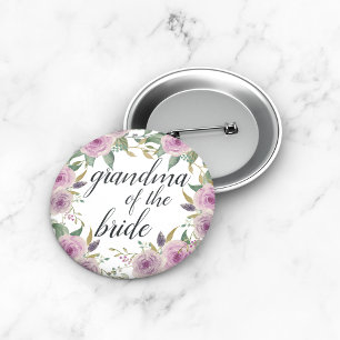 Violet & Sage Grandma of the Bride 2 Inch Round Button