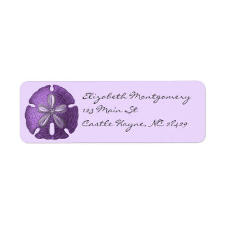Violet Sand Dollar Labels