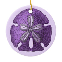 Violet Sand Dollar Ornament