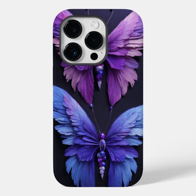 Violet Seraphim: Realistic Angel Wings (butterfly) Case-Mate iPhone Case (Back)