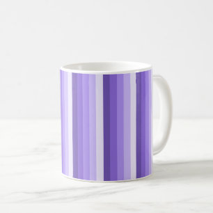 Violet shadow stripes coffee mug