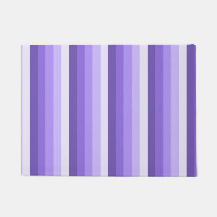 Violet shadow stripes doormat
