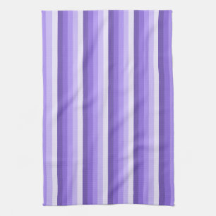 Violet shadow stripes kitchen towel