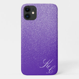 Violet Shimmer Dust Personalized Phone Case