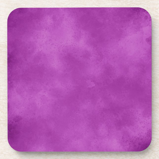 Violet Sky Plastic  Coaster (Front)