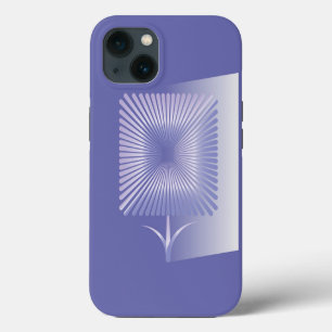 Violet square flower iPhone 13 case