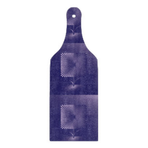 Violet square flower cutting board