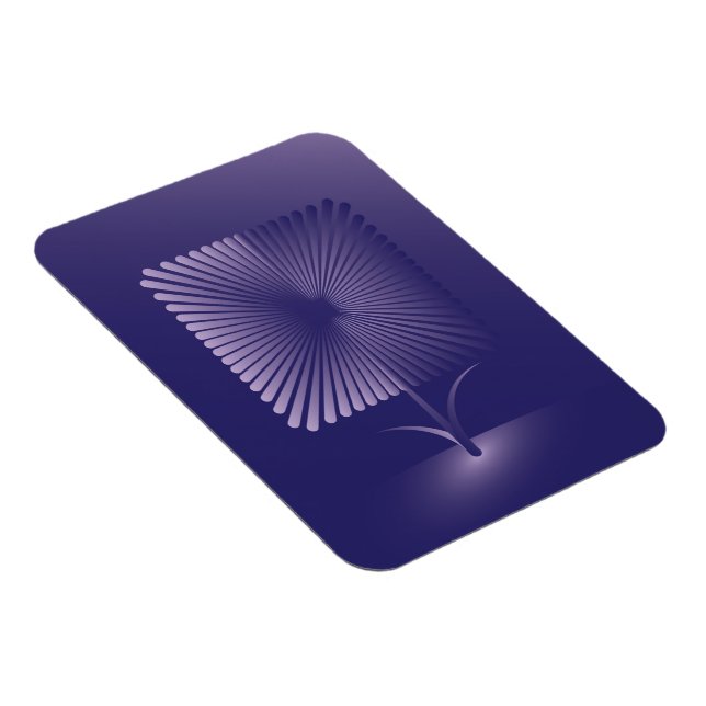 Violet square flower magnet (Right Side)