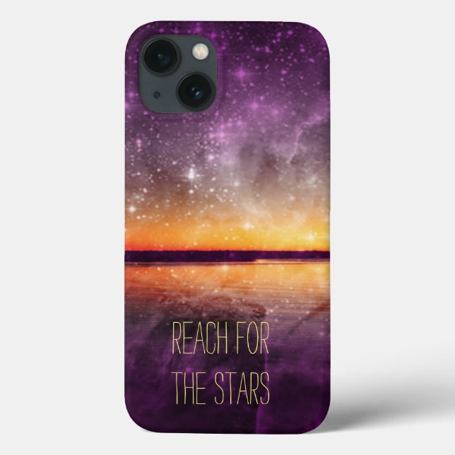 Violet Stars And Sunset Lake iPad Mini Case (Back)