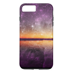 Violet Stars And Sunset Lake iPhone 7 Plus Case