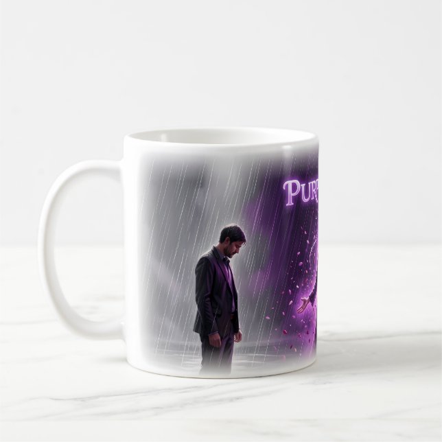 Violet Storm Between Sorrow and Freedom Mug (Left)