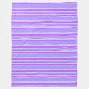 Violet stripes fleece blanket