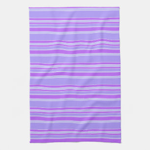 Violet stripes kitchen towel