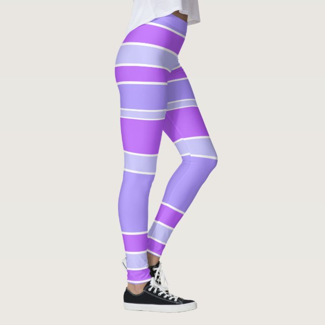 Violet stripes leggings (Right)