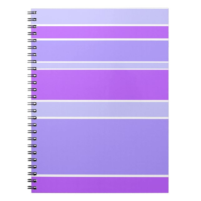 Violet stripes notebook
