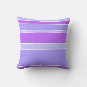 Violet stripes throw pillow