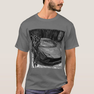 Violet style tribal oil blacklyon design 2 T-Shirt