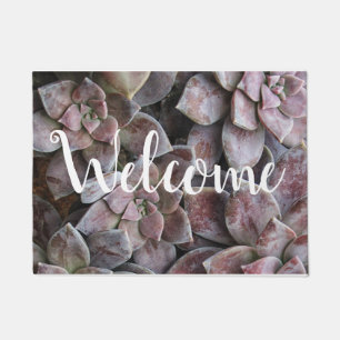 Violet Succulent Delight Doormat