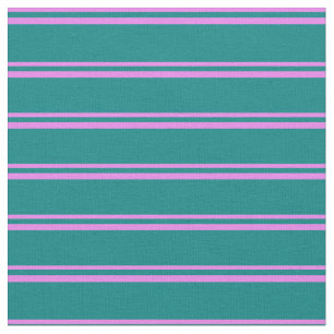 Violet & Teal Coloured Stripes Fabric