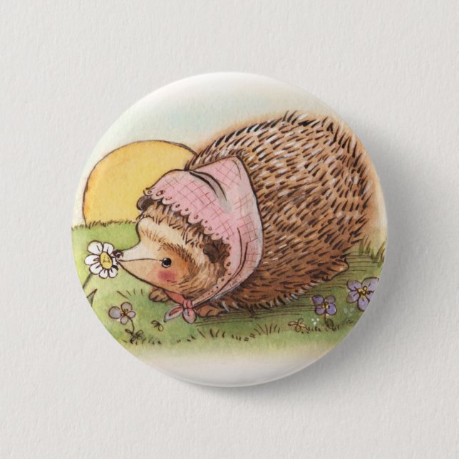 Violet the Hedgehog 2 Inch Round Button (Front)