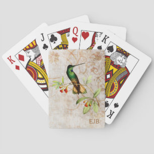 Violet Throated Hummingbird Playing Cards