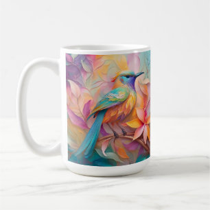 Violet Throated Songbird Fantasy Bird Coffee Mug