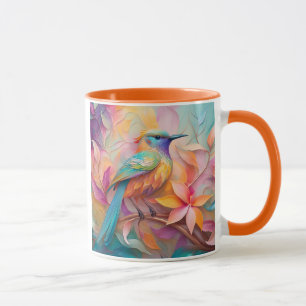 Violet Throated Songbird Fantasy Bird Mug