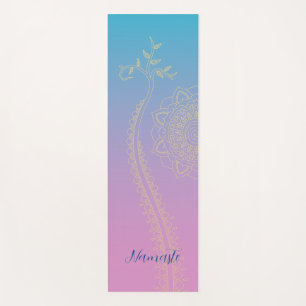 Violet to Blue Mandala Yoga Mat