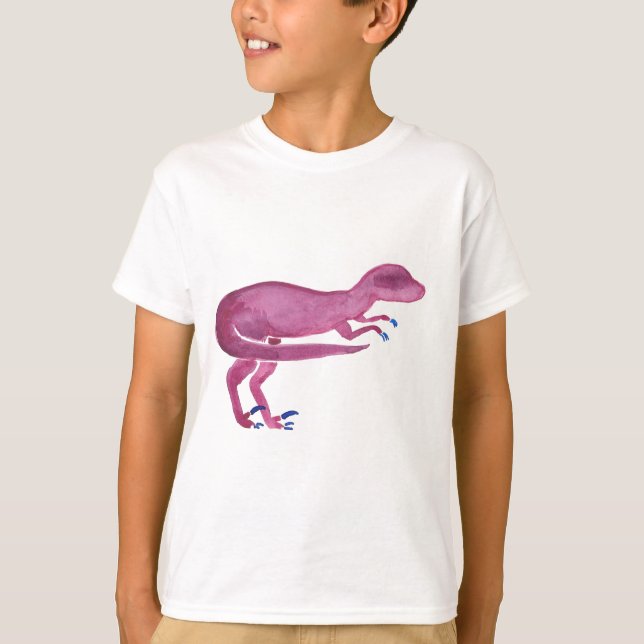 Violet Velociraptor T-Shirt (Front)