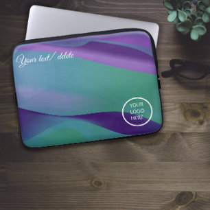 Violet violet minimaliste avec logo Sac électroniq