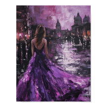 Violet Vista: An Enchanted Evening in Venice