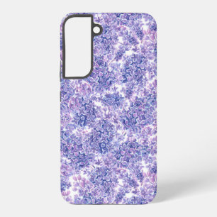 Violet watercolor lilac flowers samsung galaxy case