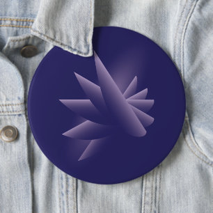Violet wings 6 inch round button