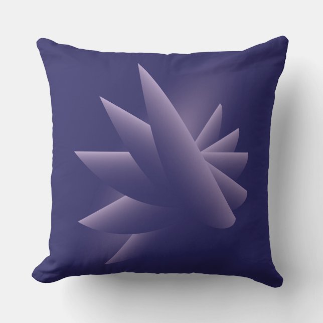 Violet wings throw pillow (Front)
