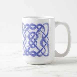 VIOLET YARN CELTIC KNOT Tall White Mug