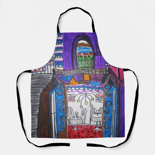 Violetas Cafe Apron (Front)
