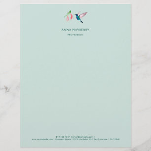 Violetear Hummingbird  Letterhead