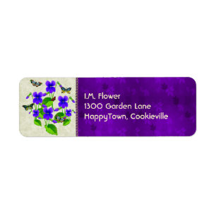 Violets and Butterflies