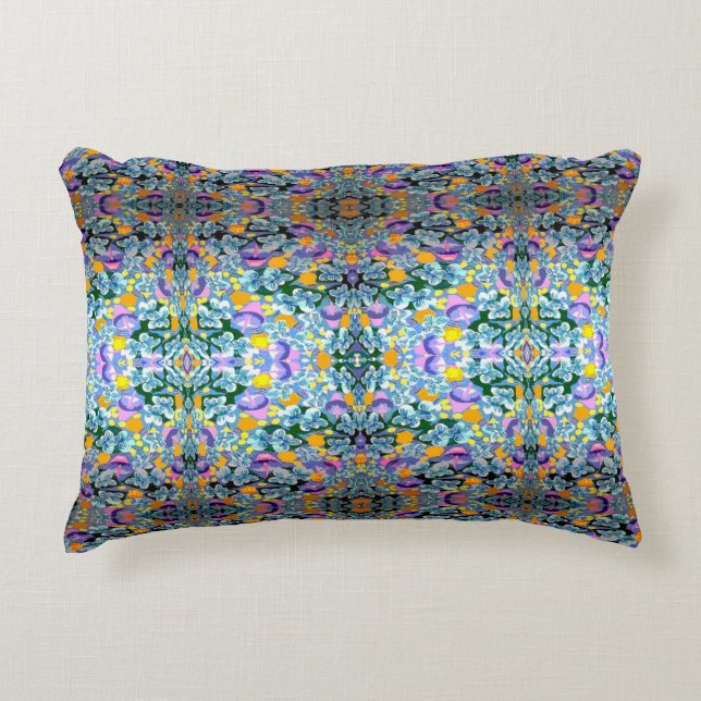 Violets And Lamps Accent Pillow (Front)