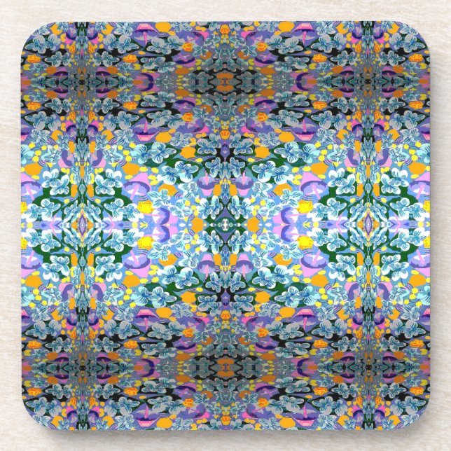 Violets And Lamps Coaster (Front)