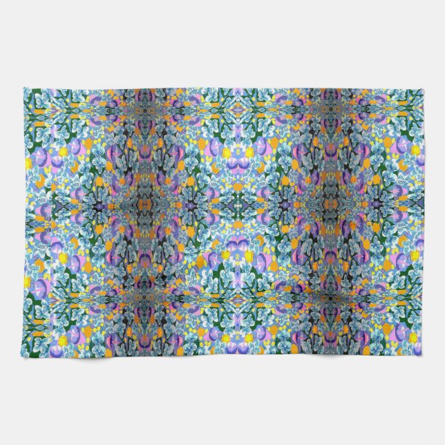 Violets And Lamps Kitchen Towel (Horizontal)