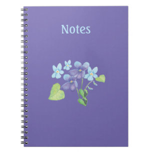 Violets are blue Personalized Purple Periwinkle Notebook