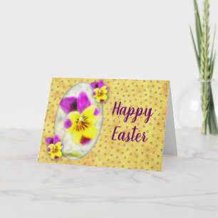 Violets Easter Card