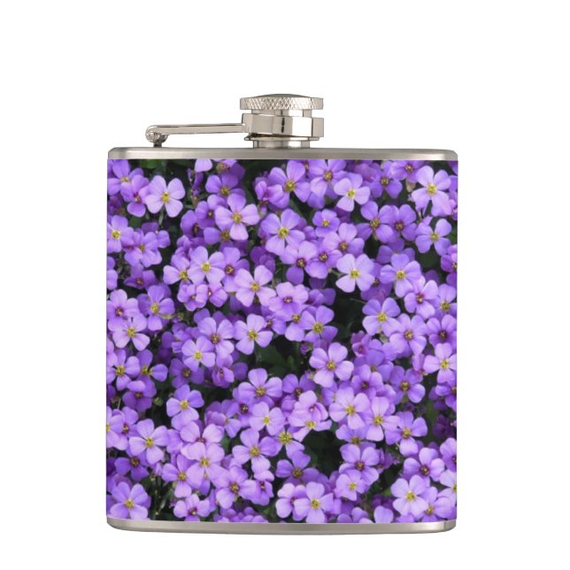 Violets Flask Violet Flowers (Front)